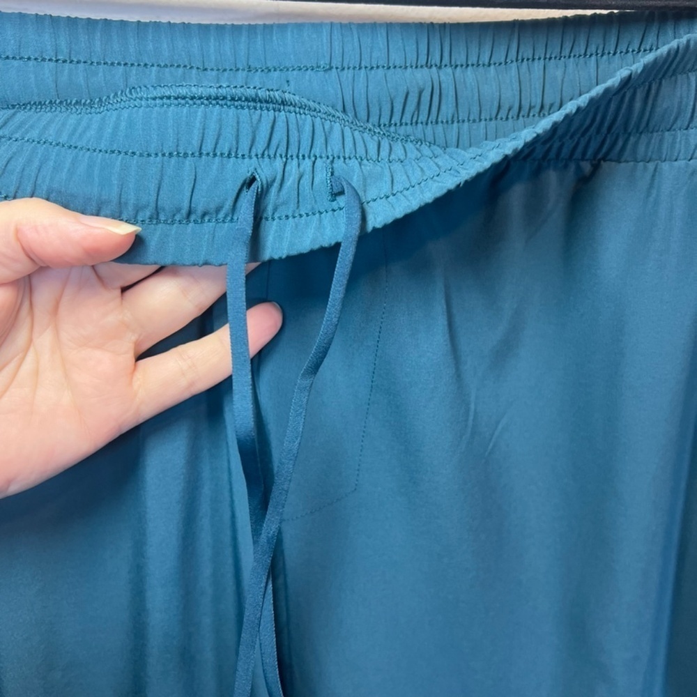 All in Motion Athletic Pants Teal Pocket Drawstring Taper Lightweight Workout XL - Picture 12 of 13